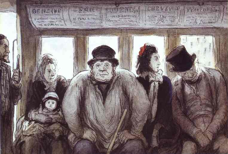 Daumier rappresenta la vita nella metropoli